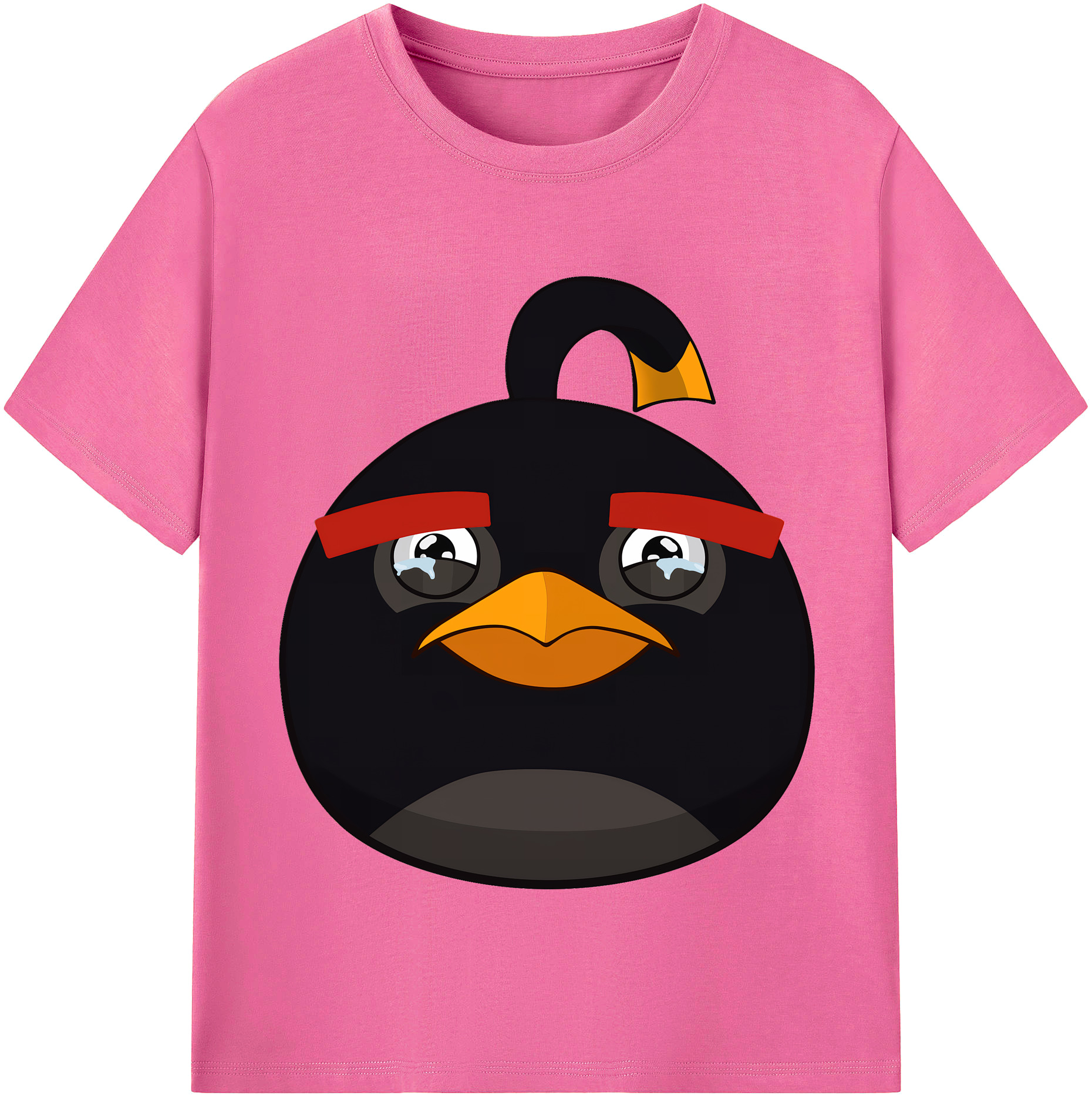 （画像用） Angry Birds アングリーバード レディースカジュアルプリントTシャツ（綿100％）